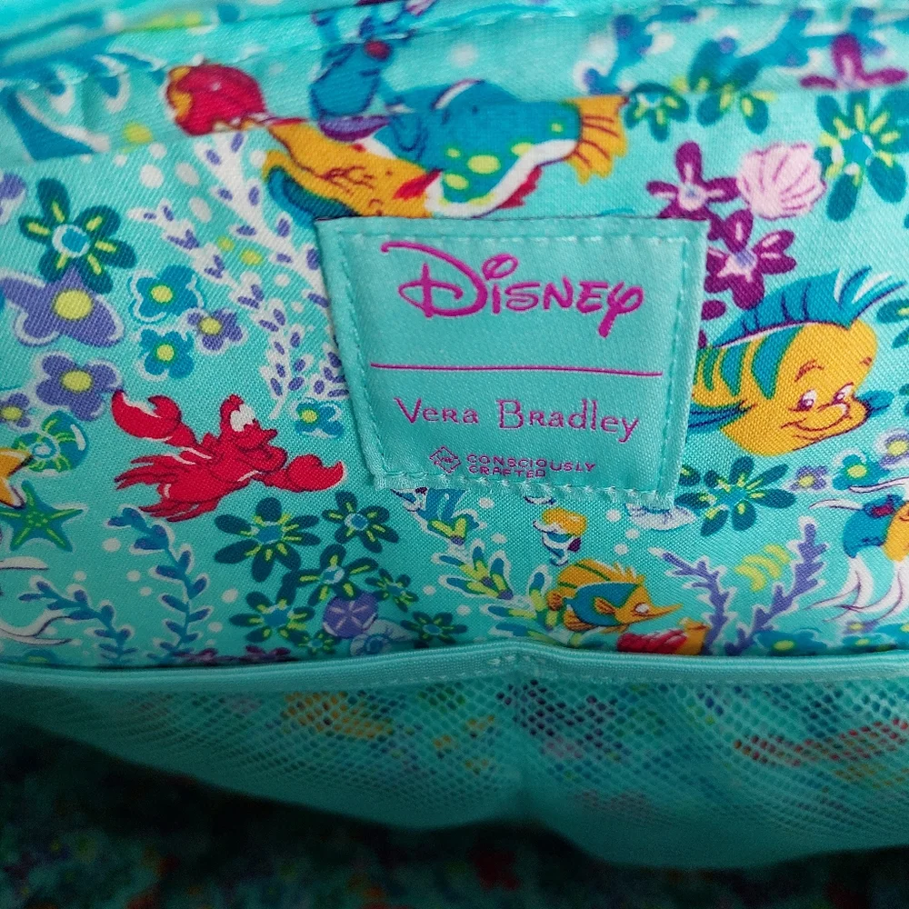 Vera Bradley Disney Little Mermaid Campus Backpack NWT